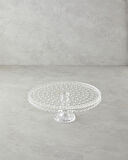 English Home Bubbles Cam Kek Standı 28x16 cm Şeffaf