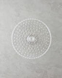 English Home Bubbles Cam Kek Standı 25x11 cm Şeffaf