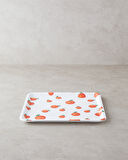 English Home Orangeis Plastik Tepsi Beyaz - Turuncu