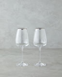English Home Serenity Kristalin 2'li Kadeh 440 ml Silver