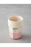 Shine Day Seramik 2'li Bardak 280 ml Pembe - Mavi