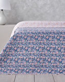 Floral Cascade Çift Kişilik Çok Amaçlı Örtü 200x220 cm Pembe