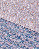 Floral Cascade Çift Kişilik Çok Amaçlı Örtü 200x220 cm Pembe