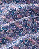 Floral Cascade Çift Kişilik Çok Amaçlı Örtü 200x220 cm Pembe