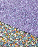 Fiore Viola King Size Çok Amaçlı Örtü 240x220 cm Mor