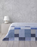 Harlem King Size Çok Amaçlı Örtü 240x220 cm Lacivert