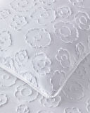 Dainty Bloom Kesmeli Tek Kişilik Yatak Örtüsü Takımı 160x220 cm Beyaz