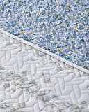 Blossom Stripe Çok Amaçlı King Size Yatak Örtüsü Takımı 240x220 cm Mavi