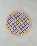 Savanna Jüt 2'li Amerikan Servis 38 cm Mavi-Bej