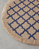 Savanna Jüt 2'li Amerikan Servis 38 cm Mavi-Bej