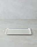 Glamour Metal Tepsi 34,5x22 Cm Silver