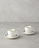 English Home Mistia Bone Porselen 4 Parça 2 Kişilik Kahve Fincan Takımı 90 ml Mavi