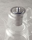 Odin Borosilikat Cam Çaydanlık 600-1200 ml Şeffaf