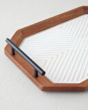 Brien Dekoratif Tepsi 27x40 cm Kahve