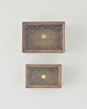 Kavita Dekoratif Kutu 17,5x12,5x10 cm Koyu Kahverengi