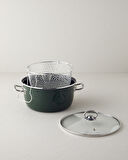 English Home Sartagi Emaye Kızartma Tenceresi 22 cm Yeşil