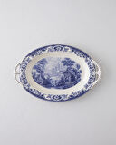 Preston Stoneware Kayık Tabak 36 cm Lacivert