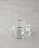English Home Aria Cam 4 Parça 2 Kişilik Çay Fincanı Takımı 195 ml Silver
