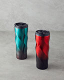 English Home Good Mood Oslo Çelik Travel Mug 500 ml Yeşil-Siyah