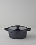 English Home Prime Gusto Döküm Derin Tencere 24 cm Siyah
