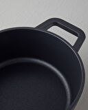 English Home Prime Gusto Döküm Derin Tencere 24 cm Siyah