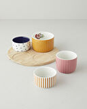 Garden Serenity Stoneware 5 Parça Sunumluk 25 cm Renkli