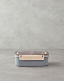 English Home Riley Paslanmaz Çelik 7 Parça Lunch Box 800 ml Gri