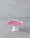 Swirly Cam Kek Standı 21 cm Pembe