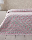 Bright Floral Ecosoft Tek Kişilik Pike 150x220 cm Pembe