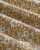 Spring Petal Baskılı Çift Kişilik Pike Takımı 200x220 cm Sarı