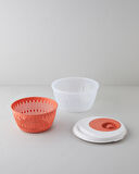 English Home Alexi Plastik Salata Kurutucu Mutfak Gereci 25,6x25,6x14,2 cm Turuncu