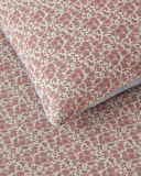 Floral Breeze Kolay Ütülenir Tek Kişilik Nevresim Takımı 160x220 cm Pembe - Mavi
