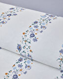 Floret Line Pamuk Çift Kişilik Nevresim Takımı 200x220 cm Mavi