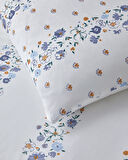 Floret Line Pamuk Çift Kişilik Nevresim Takımı 200x220 cm Mavi