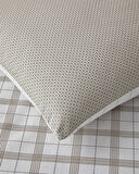 Chic Check Kolay Ütülenir Çift Kişilik Nevresim Takımı 200x220 cm Bej