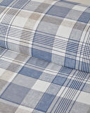 Fresh Tartan Kolay Ütülenir Tek Kişilik Nevresim Takımı 160x220 cm Mavi