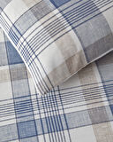 Fresh Tartan Kolay Ütülenir Tek Kişilik Nevresim Takımı 160x220 cm Mavi