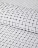 Simple Checks Kolay Ütülenir Çift Kişilik Nevresim Takımı 200x220 cm Gri