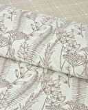 Botanical Spring Kolay Ütülenir Tek Kişilik Nevresim Takımı 160x220 cm Bej