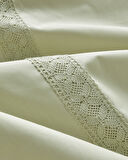 Lace Elegance Kopanakili Perkal Çift Kişilik Nevresim Takımı 200x220 cm Yeşil