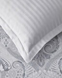 Paisley Serenade Pamuk Saten King Size Nevresim Takımı 240x220 cm Gümüş