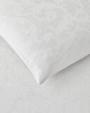 Royal Scroll Jakarlı Pamuk Saten Çift Kişilik Nevresim Takımı 200x220 cm Beyaz