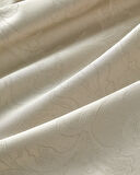 Royal Scroll Jakarlı Pamuk Saten Çift Kişilik Nevresim Takımı 200x220 cm Taş Rengi