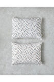 Crispy Dots Kolay Ütülenir 2'li Yastık Kılıfı 50x70 cm Yeşil-Turuncu