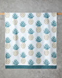 Jeylo Pamuklu Plaj Havlusu 90x150 cm Ekru-Sarı