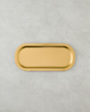 Emma Metal Tepsi 16x35 cm Gold