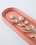 Flowery Duvar Aksesuarı 13,5x3,5x34,5 cm Turuncu