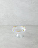 Stella Cam Sunumluk 15,5 cm Şeffaf-Gold