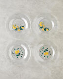 English Home Lemon Cam 4'lü Pasta Tabağı 19 cm Sarı-Yeşil