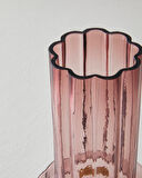 Alina Cam Vazo 29 cm Mor